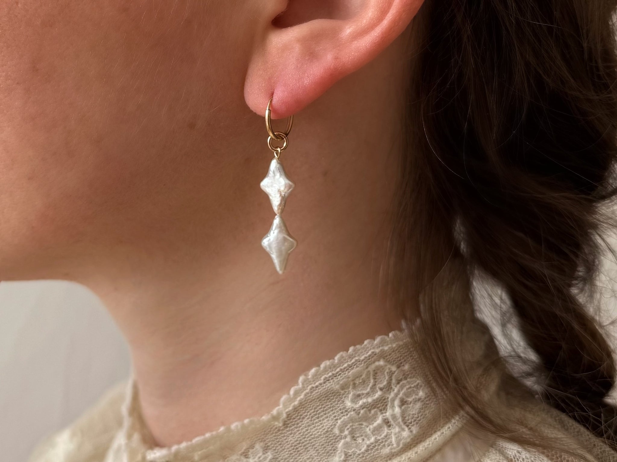 Gold Mermaid Earrings